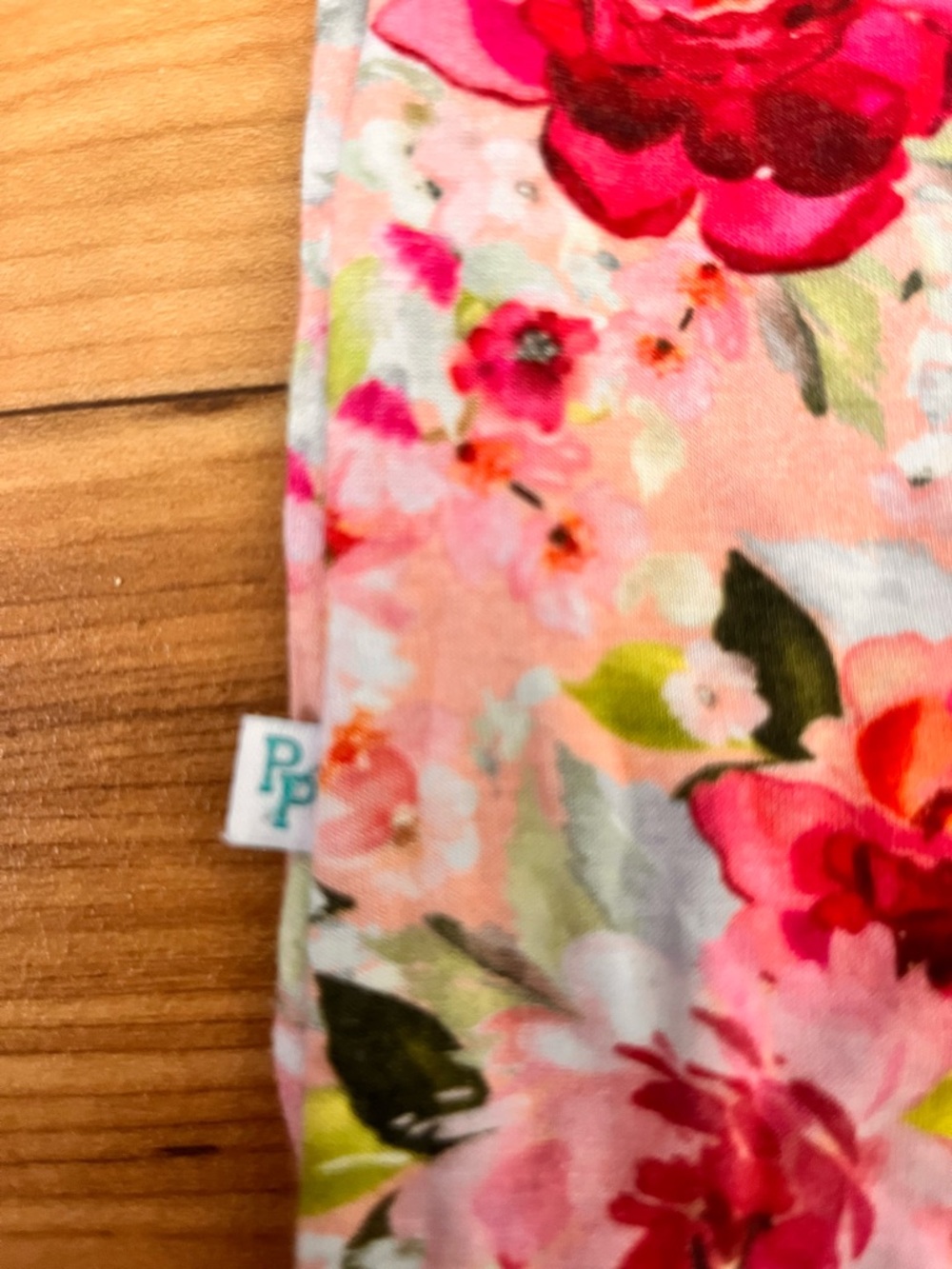 Posh Peanut Coral & Red Floral Sleeveless Sleep Sack - Picture 3 of 8